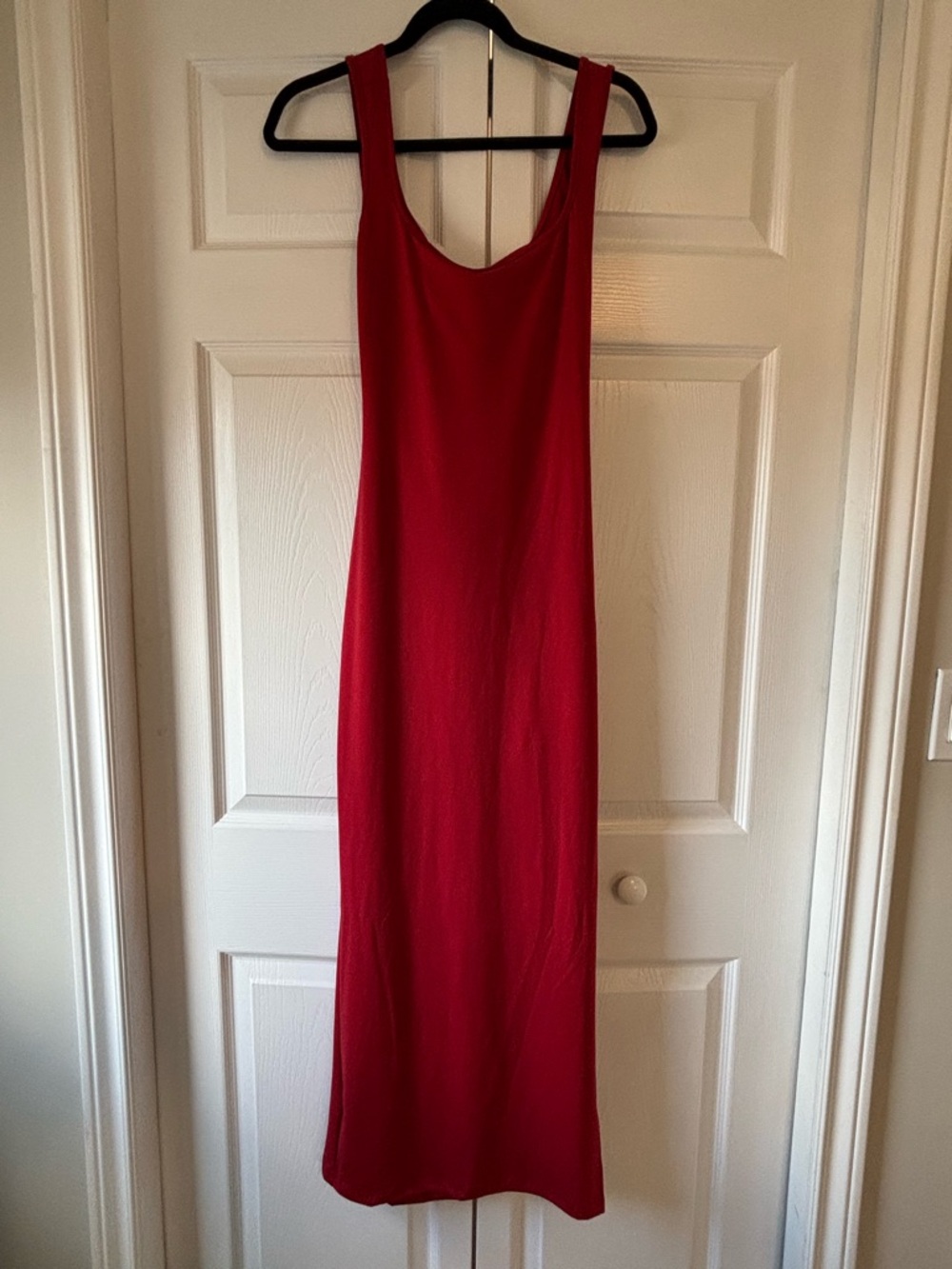 Shein: Red Scoop Neck Sleeveless Maxi Dress